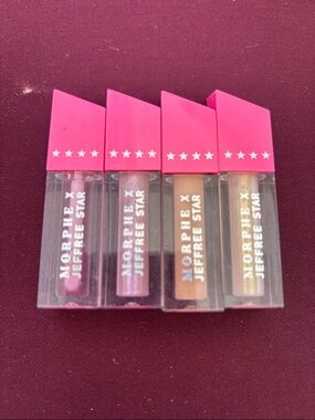 Jeffree Star X Morphe Mini Gloss Set - Pink, Purple, Nude, Gold